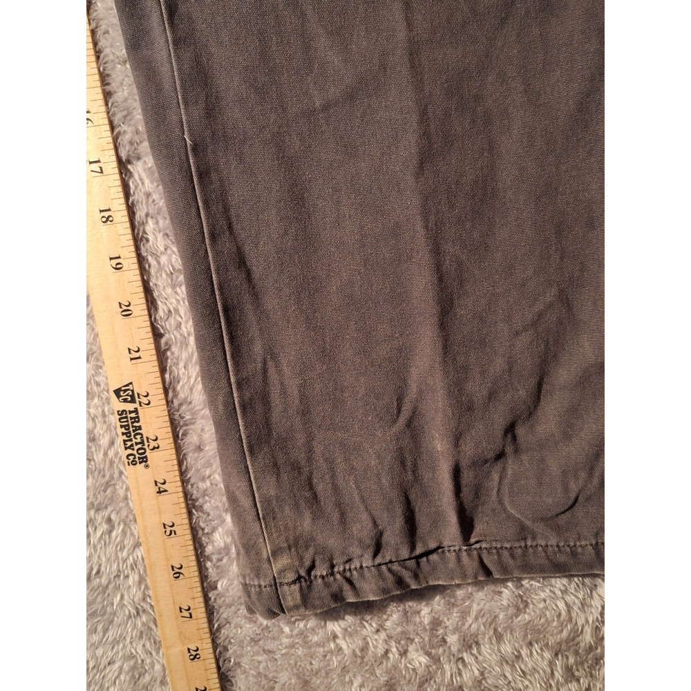 Vintage Washed Canvas Pants Men's Casual Chino Style Trousers, outdoors, snow - Picture 4 of 9